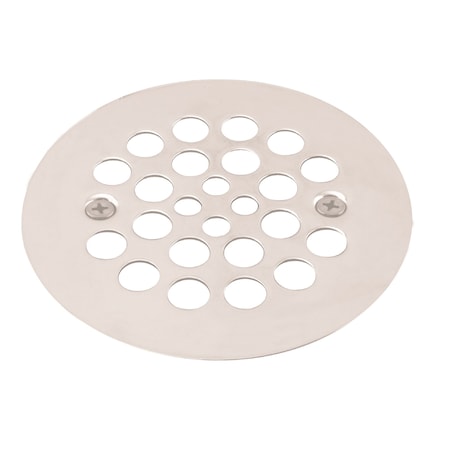 Westbrass 4-1/4" O.D. Shower Strainer Plastic-Oddities Style in Powdercoated White D3193-50